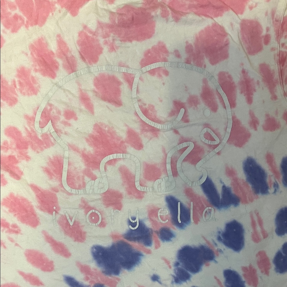 Ivory Ella Spiral Tie-Dye Tee - Pink and Blue - Picture 5 of 5